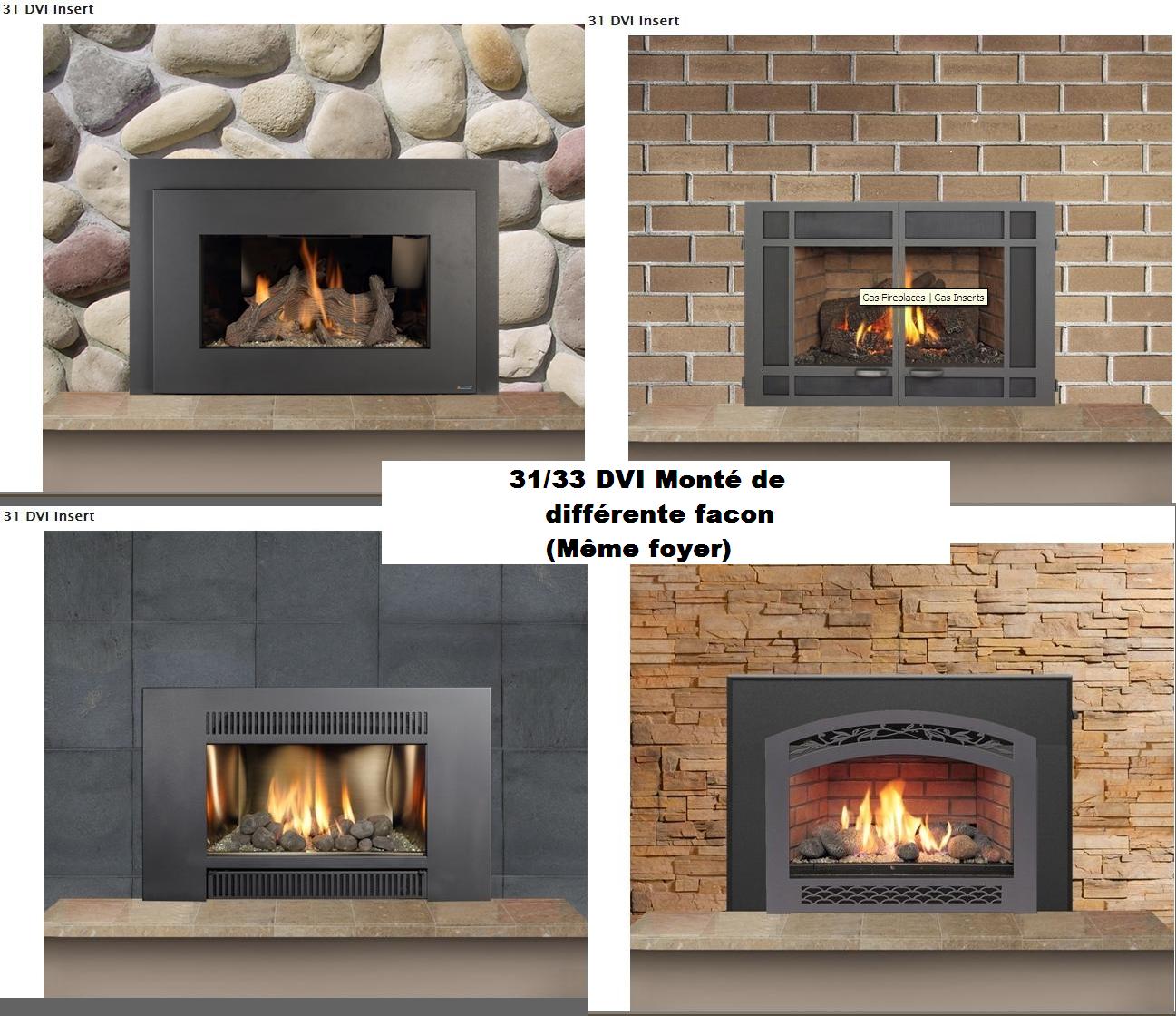 Poêles et foyers Keystone Insert gaz naturel / propane